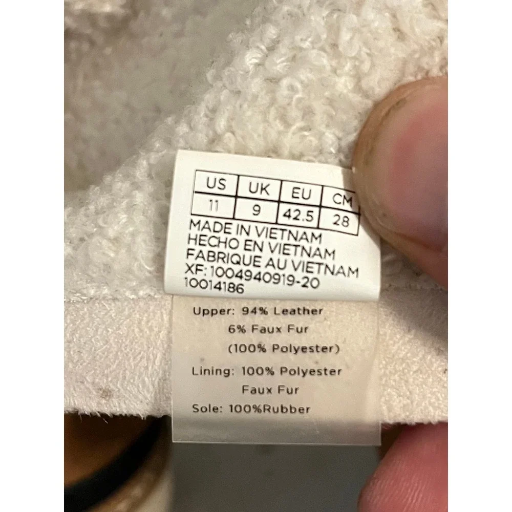 TOMS Tan Suede Faux Fur Shearling Mid Calf Boots